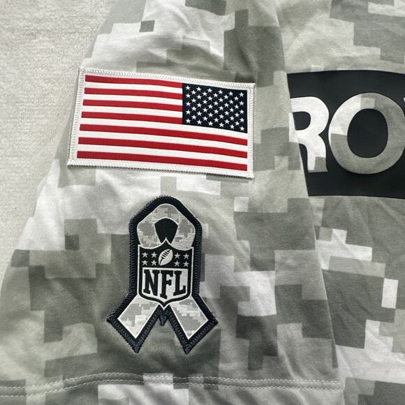 Nike Dri Fit Cleveland Browns Shirt Mens XL Camo NFL Salute to Service USA Flag - Picture 4 of 12